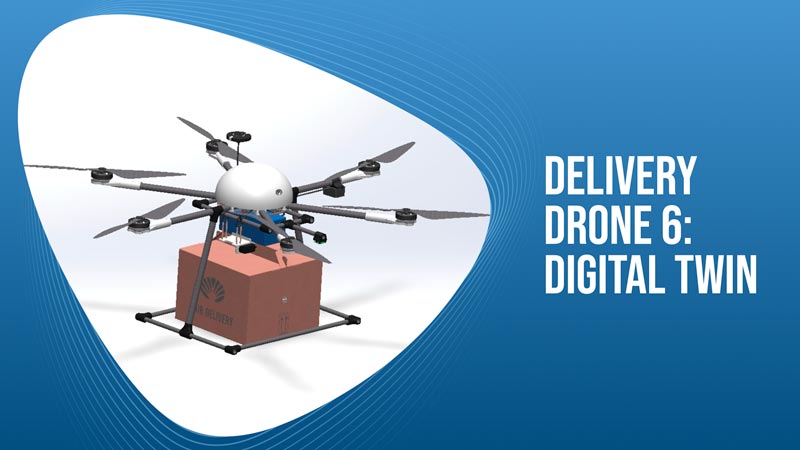 Delivery Drone 6 Digital Twin
