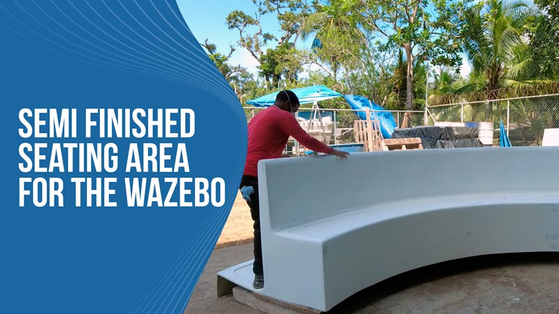 Semi-Finished Seating Area for the Wazebo